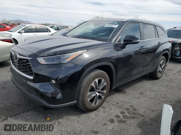 2024 Toyota Highlander LE with VIN 5TDKDRAH7RS537853, listed as a Copart auction lot 50980515 with 18,440 mi miles and Salvage title. Bid and sale history available at DreamBid. Image 1.