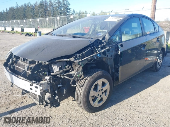 2013 Toyota Prius One with VIN JTDKN3DU7D5695238, listed as a IAAI auction lot 42034921 with 113,383 mi miles. Bid and sale history available at carsss.com. Image 2.