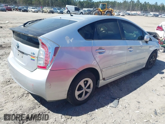 2013 Toyota Prius One with VIN JTDKN3DU7D0343743, listed as a IAAI auction lot 41816317 with 183,096 mi miles. Bid and sale history available at carsss.com. Image 4.