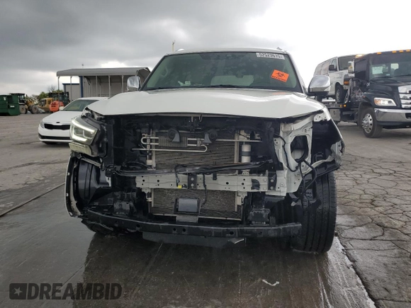 2018 Infiniti QX80 with VIN JN8AZ2NE9J9191221, listed as a Copart auction lot 52523615 with 114,002 mi miles and Salvage Title. Bid and sale history available at carsss.com. Image 5.