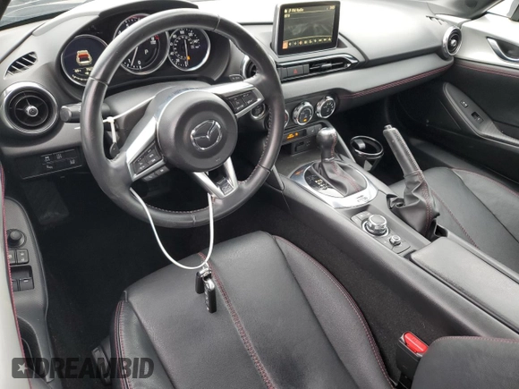 2017 Mazda MX-5 Miata Grand Touring z VIN JM1NDAM70H0104393, wystawiony jako Copart lot #58081805 z przebiegiem 76 279 mil mil oraz Szkoda całkowita • Salvage title. Historia ofert i sprzedaży dostępna na DreamBid. Obrazek 8.