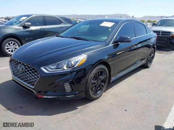 2019 Hyundai Sonata Sport with VIN 5NPE34AF2KH792374, listed as a IAAI auction lot 41987740 with 77,209 mi miles. Bid and sale history available at carsss.com. Image 2.
