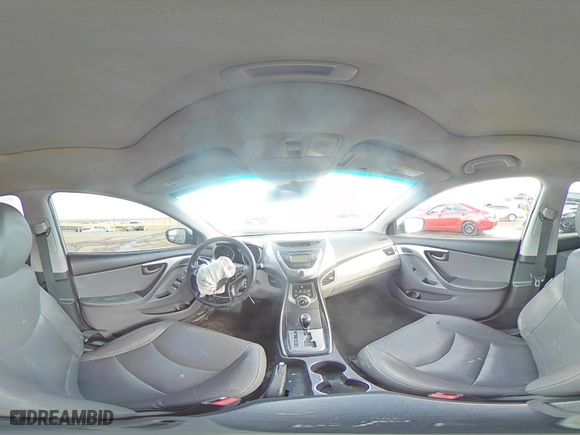 2013 Hyundai Elantra GLS PZEV with VIN KMHDH4AE6DU546484, listed as a Copart auction lot 86508924 with 135,475 mi miles and Salvage Title. Bid and sale history available at carsss.com. Image 14.