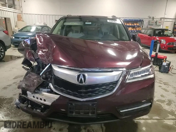 2016 Acura MDX w/Tech/Entertainment with VIN 5FRYD4H68GB007716, listed as a Copart auction lot 43968245 with 0 mi miles and Salvage Title. Bid and sale history available at carsss.com. Image 12.