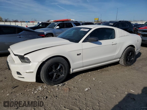 2013 Ford Mustang V6 with VIN 1ZVBP8AM5D5275180, listed as a Copart auction lot 50885915 with 129,247 mi miles and Salvage Title. Bid and sale history available at carsss.com. Image 1.