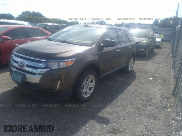 2011 Ford Edge SEL with VIN 2FMDK3JC2BBA63202, listed as a IAAI auction lot 26215471 with 125,684 mi miles. Bid and sale history available at carsss.com. Image 2.
