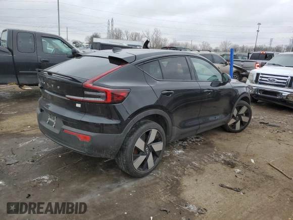 2023 Volvo C40 Ultimate with VIN YV4ED3GM5P2066575, listed as a Copart auction lot 44980045 with 18,436 mi miles and Salvage Title. Bid and sale history available at DreamBid. Image 3.