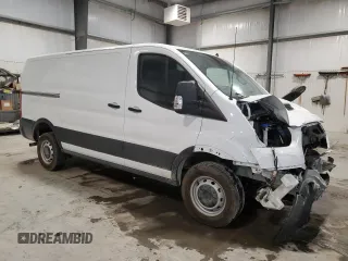 2024 Ford Transit Cargo with VIN 1FTBR1Y88RKB38322, listed as a Copart auction lot 45318395 with 1,168 mi miles and Salvage Title. Bid and sale history available at DreamBid. Image 4.