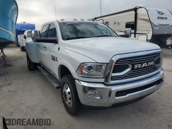 2017 Ram 3500 Longhorn with VIN 3C63RRNLXHG766715, listed as a Copart auction lot 76456104 with 51,293 mi miles and Salvage Title. Bid and sale history available at carsss.com. Image 4.