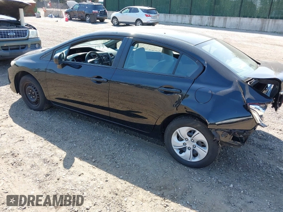 2014 Honda Civic Sedan LX with VIN 19XFB2F55EE219490, listed as a IAAI auction lot 42104202 with 142,638 mi miles. Bid and sale history available at carsss.com. Image 3.