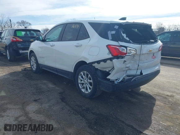 2019 Chevrolet Equinox LS with VIN 2GNAXHEVXK6251595, listed as a IAAI auction lot 41661657 with 120,348 mi miles and . Bid and sale history available at DreamBid. Image 3.