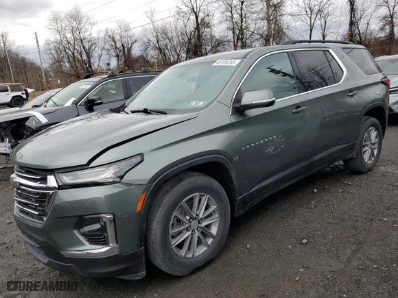2022 Chevrolet Traverse LT Leather with VIN 1GNEVHKW4NJ177926, listed as a Copart auction lot 48199255 with 35,579 mi miles and Salvage Title. Bid and sale history available at carsss.com. Image 1.