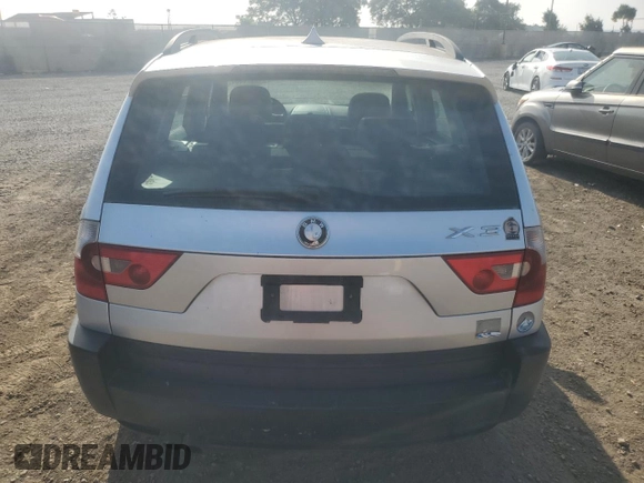 2005 BMW X3 3.0i with VIN WBXPA93465WD17225, listed as a Copart auction lot 72976984 with 165,443 mi miles and Clean Title. Bid and sale history available at carsss.com. Image 6.