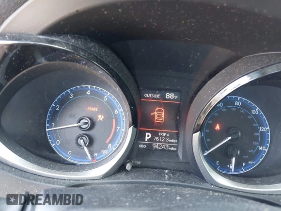 2016 Toyota Corolla L with VIN 5YFBURHE7GP423787, listed as a IAAI auction lot 42170173 with 94,243 mi miles and . Bid and sale history available at DreamBid. Image 7.