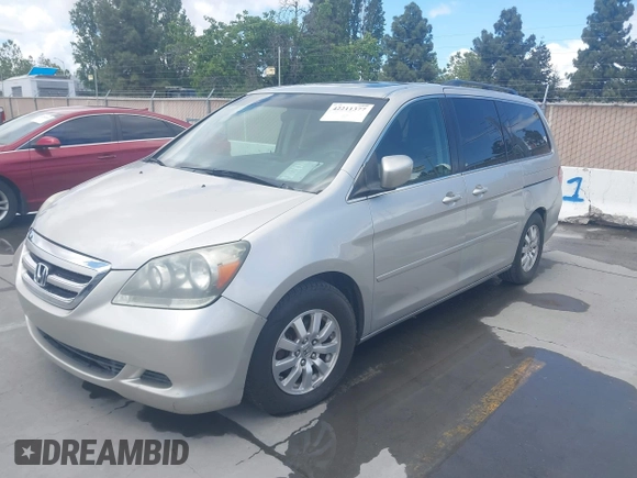 2007 Honda Odyssey EX-L with VIN 5FNRL38737B400745, listed as a IAAI auction lot 42211377 with 96,543 mi miles and . Bid and sale history available at DreamBid. Image 6.