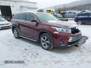 2017 Toyota Highlander Limited with VIN 5TDDZRFH0HS416597, listed as a IAAI auction lot 41627846 with 110,718 mi miles and . Bid and sale history available at DreamBid. Image 1.