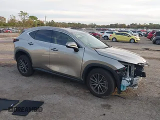 2023 Lexus NX with VIN 2T2GGCEZ0PC026760, listed as a IAAI auction lot 41242637 with 25,300 mi miles. Bid and sale history available at carsss.com. Image 1.