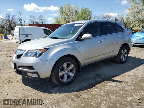2012 Acura MDX with VIN 2HNYD2H26CH507620, listed as a Copart auction lot 52337315 with 121,624 mi miles and Salvage title. Bid and sale history available at DreamBid. Image 1.