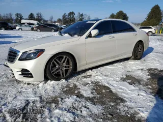 2020 Mercedes-Benz S-Class S 450 with VIN W1KUG6EB8LA559889, listed as a Copart auction lot 87282954 with 36,057 mi miles and Salvage Title. Bid and sale history available at carsss.com. Image 1.
