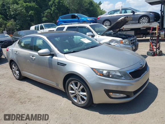 2013 Kia Optima EX with VIN 5XXGN4A79DG133492, listed as a IAAI auction lot 42742932 with 85,179 mi miles and . Bid and sale history available at DreamBid. Image 1.