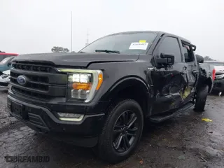 2021 Ford F-150 XL with VIN 1FTFW1E86MKD37358, listed as a IAAI auction lot 41060085 with 108,852 mi miles. Bid and sale history available at carsss.com. Image 6.