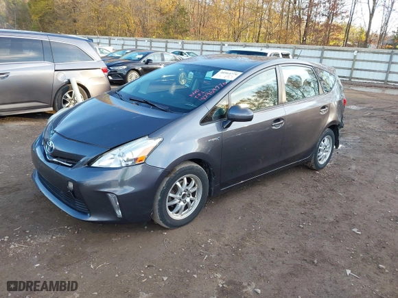 2014 Toyota Prius v Two with VIN JTDZN3EU9EJ012221, listed as a IAAI auction lot 40964776 with 177,405 mi miles. Bid and sale history available at carsss.com. Image 17.