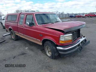 1995 Ford F-150 with VIN 1FTEX14H4SKA04051, listed as a IAAI auction lot 41710957 with 222,312 mi miles. Bid and sale history available at carsss.com. Image 1.
