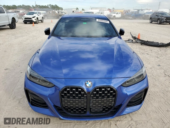 2023 BMW 4 Series M440i xDrive with VIN WBA13AR01PCL45497, listed as a Copart auction lot 82892534 with Not Provided miles and Non Repairable. Bid and sale history available at DreamBid. Image 5.