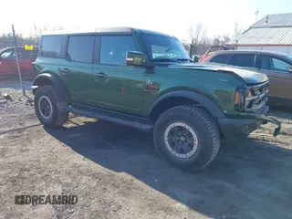 2022 Ford Bronco with VIN 1FMEE5DP9NLB56714, listed as a IAAI auction lot 41766648 with 44,970 mi miles and . Bid and sale history available at DreamBid. Image 1.