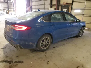 2019 Ford Fusion SE with VIN 3FA6P0HD7KR172077, listed as a Copart auction lot 42242845 with 98,858 mi miles and Salvage Title. Bid and sale history available at DreamBid. Image 3.