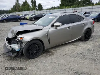 2015 Lexus IS 250 with VIN JTHCF1D24F5022185, listed as a Copart auction lot 62381605 with 92,080 mi miles and Salvage title. Bid and sale history available at DreamBid. Image 1.