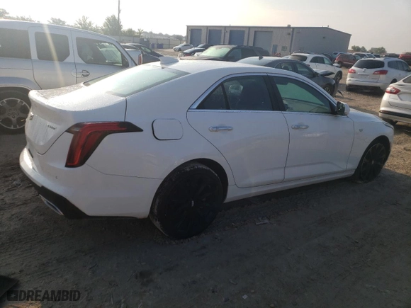 2022 Cadillac CT4 Luxury with VIN 1G6DK5RK8N0116229, listed as a Copart auction lot 70284834 with 10,545 mi miles and Salvage Title. Bid and sale history available at carsss.com. Image 3.