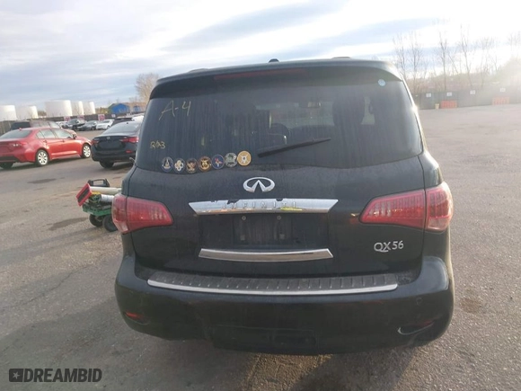 2011 Infiniti QX56 7-passenger with VIN JN8AZ2NEXB9002223, listed as a IAAI auction lot 41208731 with NaN miles. Bid and sale history available at carsss.com. Image 16.