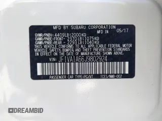2018 Subaru WRX с VIN JF1VA1A66J9802924, выставлен на аукционе IAAI как лот 42346820 с пробегом 104 205 миль миль и . История ставок и продаж доступна на DreamBid. Изображение 9.