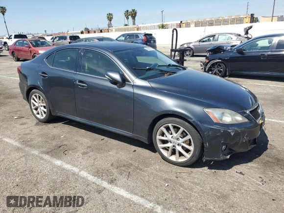 2011 Lexus IS 250 with VIN JTHBF5C20B5153497, listed as a Copart auction lot 49836015 with Not Provided miles and Salvage Title. Bid and sale history available at DreamBid. Image 4.