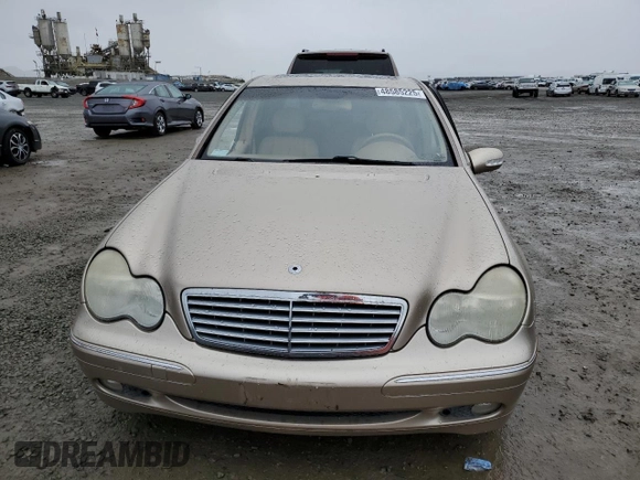 2003 Mercedes-Benz C 320 with VIN WDBRF64J93F400859, listed as a Copart auction lot 48585225 with 114,287 mi miles and Salvage title. Bid and sale history available at DreamBid. Image 5.