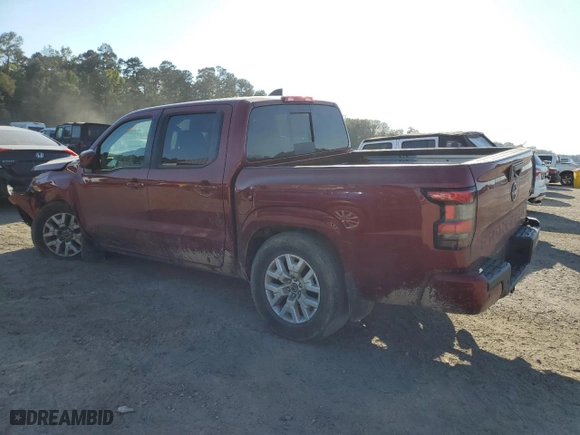 2023 Nissan Frontier SV with VIN 1N6ED1EJ9PN627646, listed as a Copart auction lot 75846884 with 58,597 mi miles and Salvage Title. Bid and sale history available at carsss.com. Image 2.