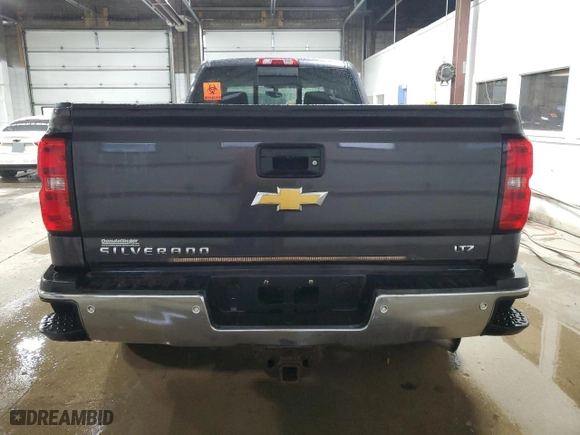 2015 Chevrolet Silverado 2500HD LTZ with VIN 1GC1KWE89FF579463, listed as a Copart auction lot 47570195 with 0 mi miles and Salvage Title. Bid and sale history available at carsss.com. Image 6.