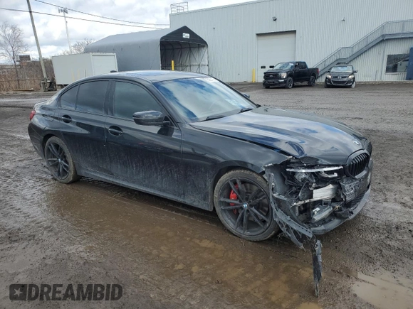 2021 BMW 3 Series 330i xDrive with VIN 3MW5R7J07M8C02992, listed as a Copart auction lot 50254725 with 71,901 mi miles and Salvage Title. Bid and sale history available at carsss.com. Image 4.