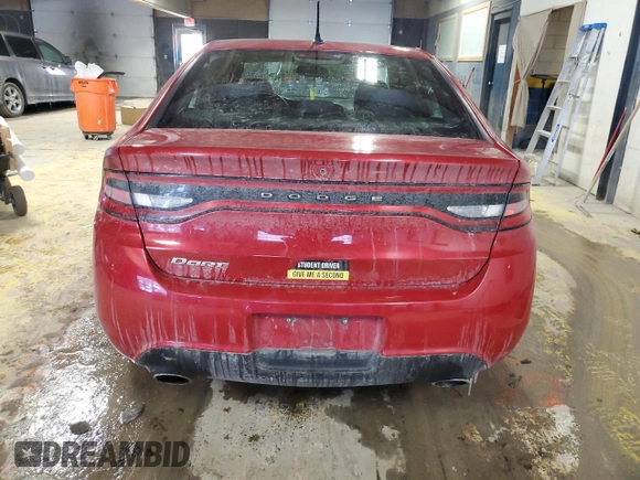 2016 Dodge Dart SXT with VIN 1C3CDFBB6GD539975, listed as a Copart auction lot 45811855 with 62,629 mi miles and Salvage Title. Bid and sale history available at carsss.com. Image 6.