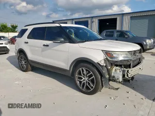 2016 Ford Explorer Sport with VIN 1FM5K8GT3GGC63546, listed as a Copart auction lot 60550855 with 161,346 mi miles and Salvage title. Bid and sale history available at DreamBid. Image 4.