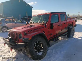 2020 Jeep Gladiator Rubicon with VIN 1C6JJTBG0LL138631, listed as a Copart auction lot 46883035 with 58,067 mi miles and Salvage Title. Bid and sale history available at carsss.com. Image 1.