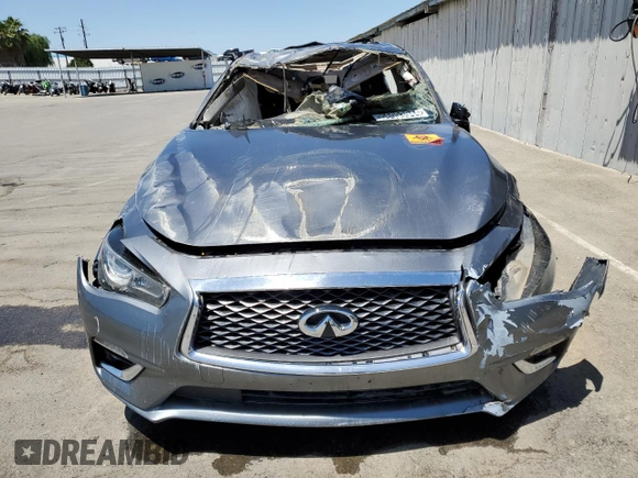 2019 Infiniti Q50 Signature Edition with VIN JN1EV7AP7KM517239, listed as a Copart auction lot 58093944 with 63,177 mi miles and Salvage Title. Bid and sale history available at DreamBid. Image 5.