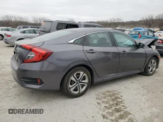 2016 Honda Civic LX with VIN 2HGFC2F58GH508868, listed as a Copart auction lot 49806585 with 77,332 mi miles and Salvage Title. Bid and sale history available at carsss.com. Image 3.