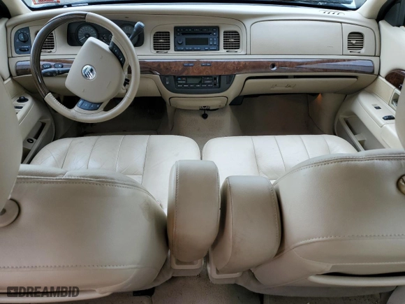 2010 Mercury Grand Marquis LS with VIN 2MEBM7FV1AX602156, listed as a Copart auction lot 71723204 with 0 mi miles and Salvage Title. Bid and sale history available at carsss.com. Image 8.