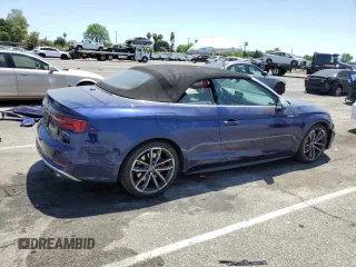 2018 Audi S5 Premium Plus z VIN WAUY4GF51JN006376, wystawiony jako Copart lot #59032295 z przebiegiem 39 633 mil mil oraz Szkoda całkowita • Salvage title. Historia ofert i sprzedaży dostępna na DreamBid. Obrazek 3.