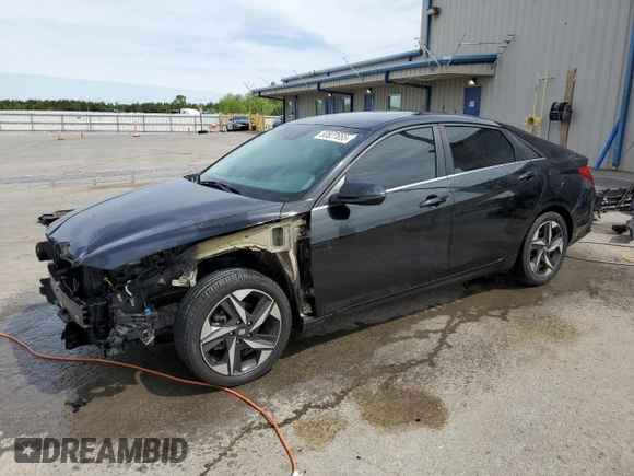 2021 Hyundai Elantra SEL with VIN KMHLN4AG5MU118993, listed as a Copart auction lot 53827655 with 54,311 mi miles and Salvage Title. Bid and sale history available at carsss.com. Image 1.
