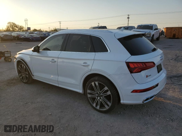 2018 Audi SQ5 Prestige с VIN WA1C4AFY6J2024596, выставлен на аукционе Copart как лот 75256704 с пробегом 86 455 миль миль и Списание • Salvage title. История ставок и продаж доступна на DreamBid. Изображение 2.