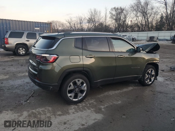 2021 Jeep Compass Limited with VIN 3C4NJDCBXMT527379, listed as a Copart auction lot 81099334 with 69,208 mi miles and Non Repairable. Bid and sale history available at carsss.com. Image 3.