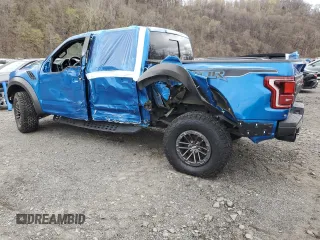2020 Ford F-150 Raptor with VIN 1FTFW1RG2LFB42527, listed as a Copart auction lot 53603035 with 59,009 mi miles and Salvage Title. Bid and sale history available at carsss.com. Image 2.